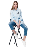 Blue Wash Mom Jeans