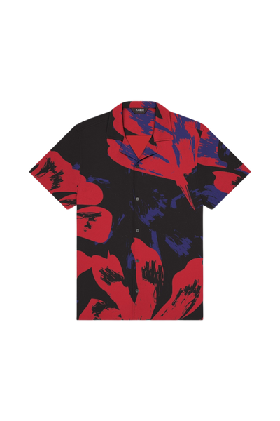 Saint Tropez Red Vintage Floral Cabana Shirt