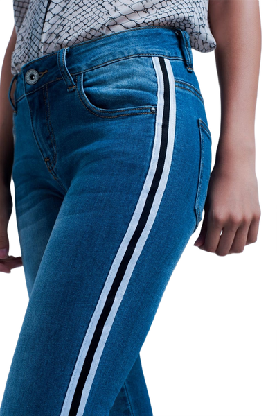 Denim Side Stripe Jeans