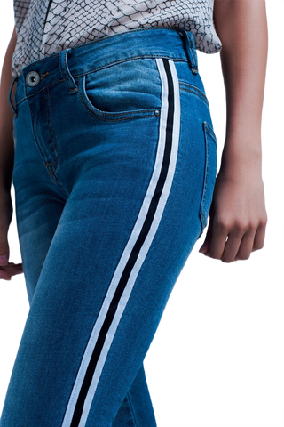 Denim Side Stripe Jeans