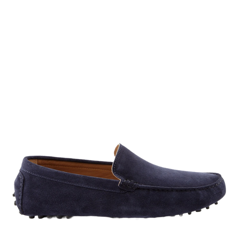 Navy Blue Suede