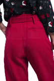 High Waist Pants With Belt