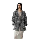 Blizzard Urban Luxury Two-Color Buff Lamb Coat