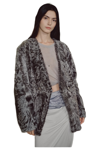 Blizzard Urban Luxury Two-Color Buff Lamb Coat