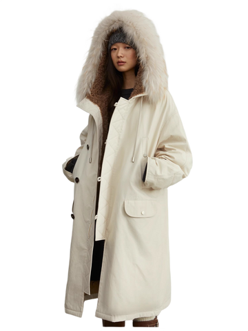 “Manchester City Old Story”  Winter Loose Long Hooded Parka
