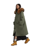 “Manchester City Old Story”  Winter Loose Long Hooded Parka