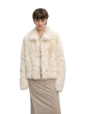 Berlin Soft Warm Short Lapel Tuscan Wool Sheepskin