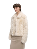 Berlin Soft Warm Short Lapel Tuscan Wool Sheepskin