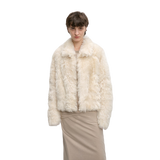 Berlin Soft Warm Short Lapel Tuscan Wool Sheepskin