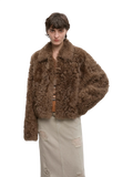 Berlin Soft Warm Short Lapel Tuscan Wool Sheepskin