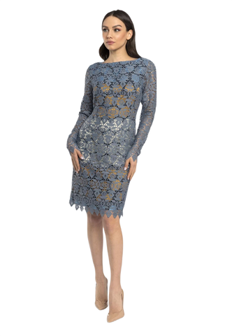 Azzurra Lace Sheath Dress - Modern Style and Femininity in One Stunning Silhouette