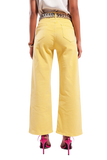 Wide Leg Jeans in Sunshine Yellow