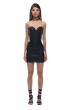 Noira Bandage Black Metallic Mini Skirt Set