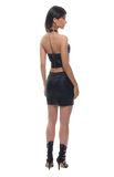 Noira Bandage Black Metallic Mini Skirt Set