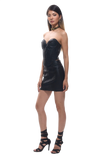 Noira Bandage Black Metallic Mini Skirt Set