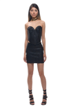 Noira Bandage Black Metallic Mini Skirt Set