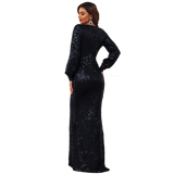 Felicity Sexy Deep v Neck Gown