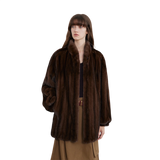 Meteor Variations Sable Fur Coat Women