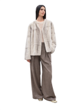 "City Stroll" Casual and Relaxed Wool-Blend Double-Pleated Straight Draped Wide-Leg Casual Trousers for Autumn