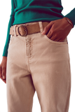 Cotton Mid Jean in BEIGE
