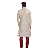 Traditional Sherwani in Diamond Work on Neck and Sleeves