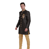 Regal Black Indo Western Dress