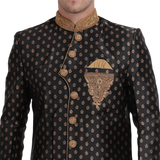 Regal Black Indo Western Dress