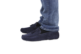Tasselled Driving Loafers, Navy Blue Suede