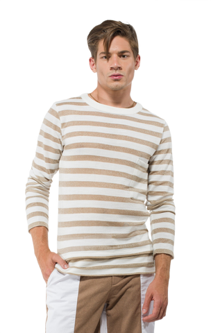 Men's Long Sleeve Gold Sweater