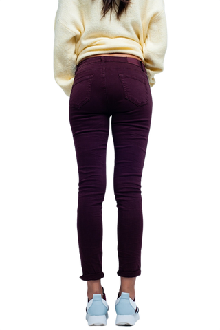Maroon Skinny Jeans