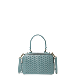 SUSU Woven Leather Crossbody Bag Blue Purse Women's Handbag