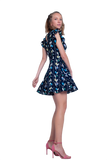 Navy Flower Printed Jumpsuit