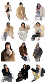 Reed Flower Finnish Fox Fur Coat