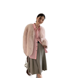 Babylon Phantom Nights Tuscan Sheepskin Pink Coat