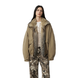 Urban Parka Casual Street Fox Fur Collar 90 Goose Down Design Fashion Denim Jacket