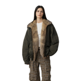 Urban Parka Casual Street Fox Fur Collar 90 Goose Down Design Fashion Denim Jacket