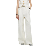 "Diary of an Old Friend" Customized Breathable Ramie Oversize Suit Vest Set