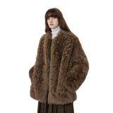 Sea of Love Accompaniment Casual Stand-Up Collar Tuscan Sheepskin