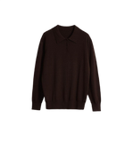 "Library Diary" Machine Washable Premium Wool Women's Polo Neck Loose Top