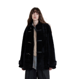 Dreamer Stand Collar Casual Imported Merino Long Sheepskin Jacket