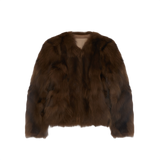 Reed Flower Finnish Fox Fur Coat