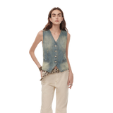 "Diary of an Old Friend" Customized Breathable Ramie Oversize Suit Vest Set