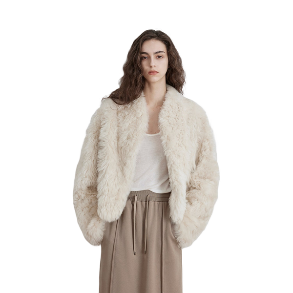 Sea of Love Accompaniment Casual Stand-Up Collar Tuscan Sheepskin