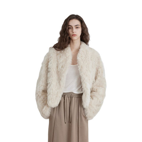 Sea of Love Accompaniment Casual Stand-Up Collar Tuscan Sheepskin