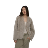Babylon Phantom Nights Tuscan Sheepskin Pink Coat