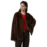 Louvre Mink V-Neck Jacket