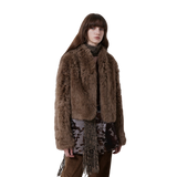 Sea of Love Accompaniment Casual Stand-Up Collar Tuscan Sheepskin