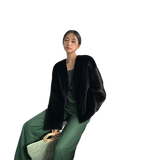 Louvre Mink V-Neck Jacket