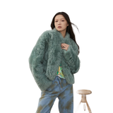 Sea of Love Accompaniment Casual Stand-Up Collar Tuscan Sheepskin