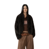 Sea of Love Accompaniment Casual Stand-Up Collar Tuscan Sheepskin